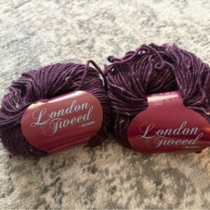 London Tweed Blackberry Purple Yarn